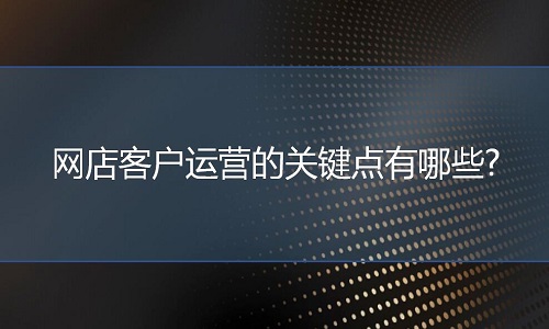 <b>網店代運營：網店客戶運營的關鍵點有哪些?</b>