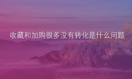 <b>淘寶代運(yùn)營：收藏和加購很多沒有轉(zhuǎn)化是什么問題？</b>