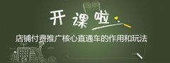 <b>店鋪付費推廣核心直通車的作用和玩法</b>